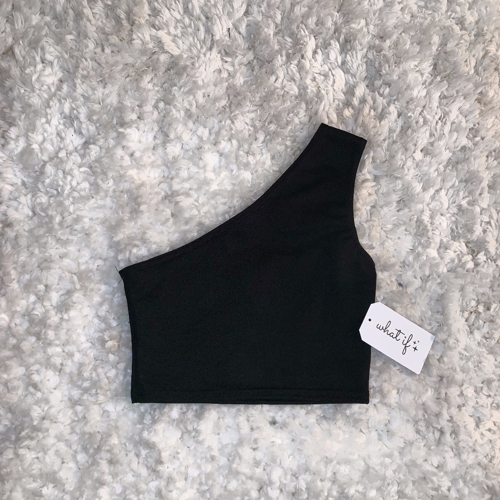 One Shoulder Crop Top